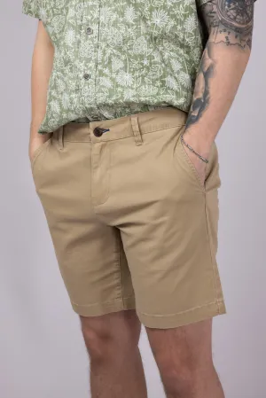 1897 Original 8" Heavy Wash Twill Shorts for Men in Khaki | 5GLX1222-KHAKI