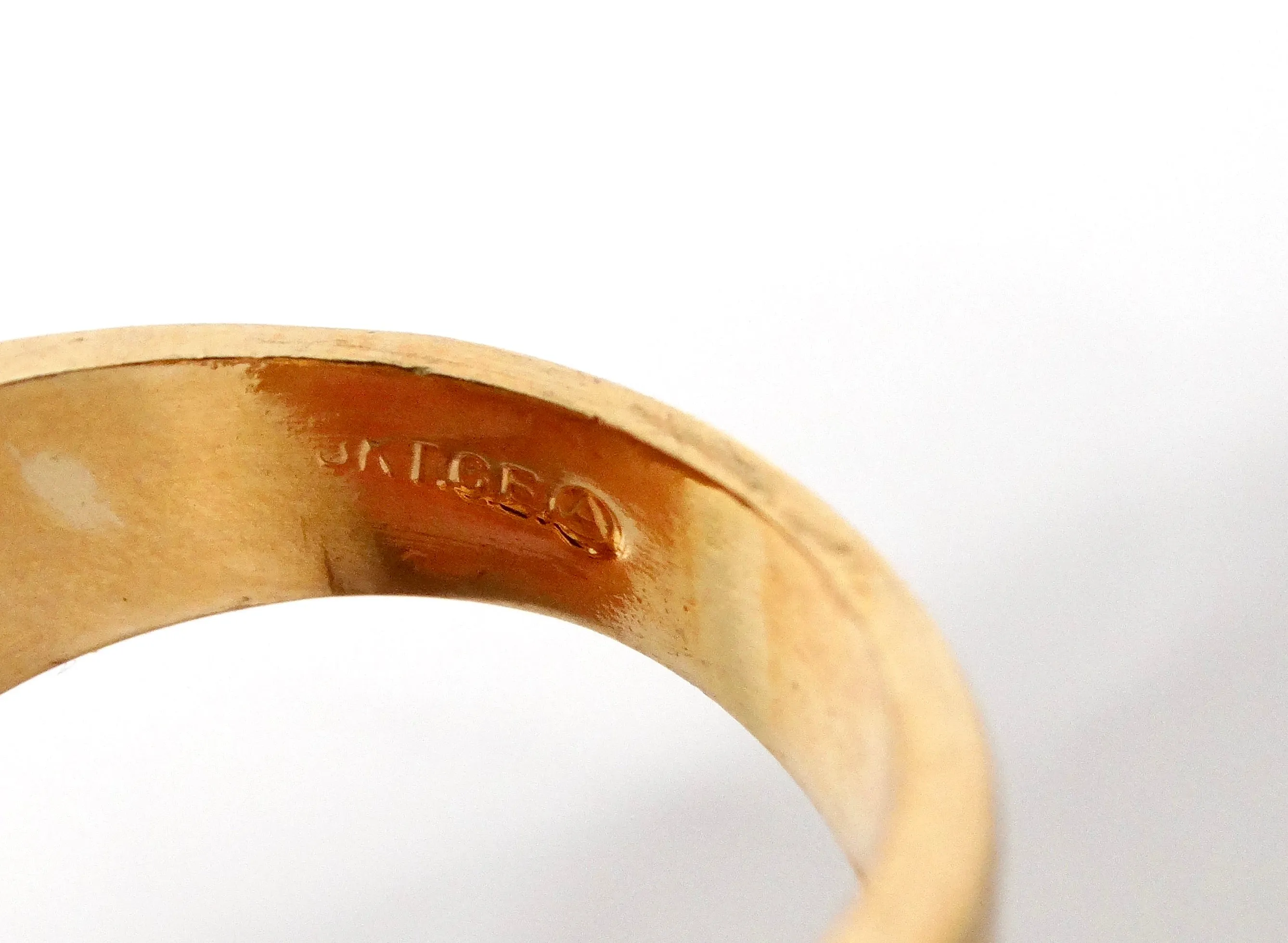1990s Boxy 18k Gold Plated Crystal Encrusted Cocktail Ring