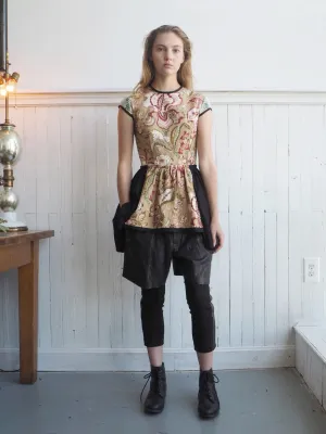 19th century hand printed floral top
