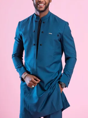 2PC African Men's Traditional Kaftan Set – Elegant Evening & Party Attire