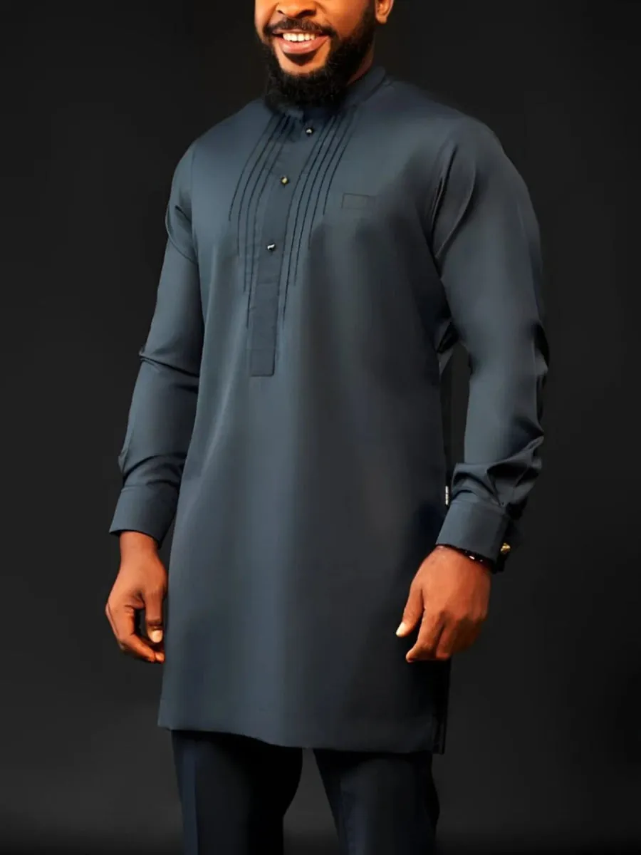 2PC African Men's Traditional Kaftan Set – Elegant Evening & Party Attire