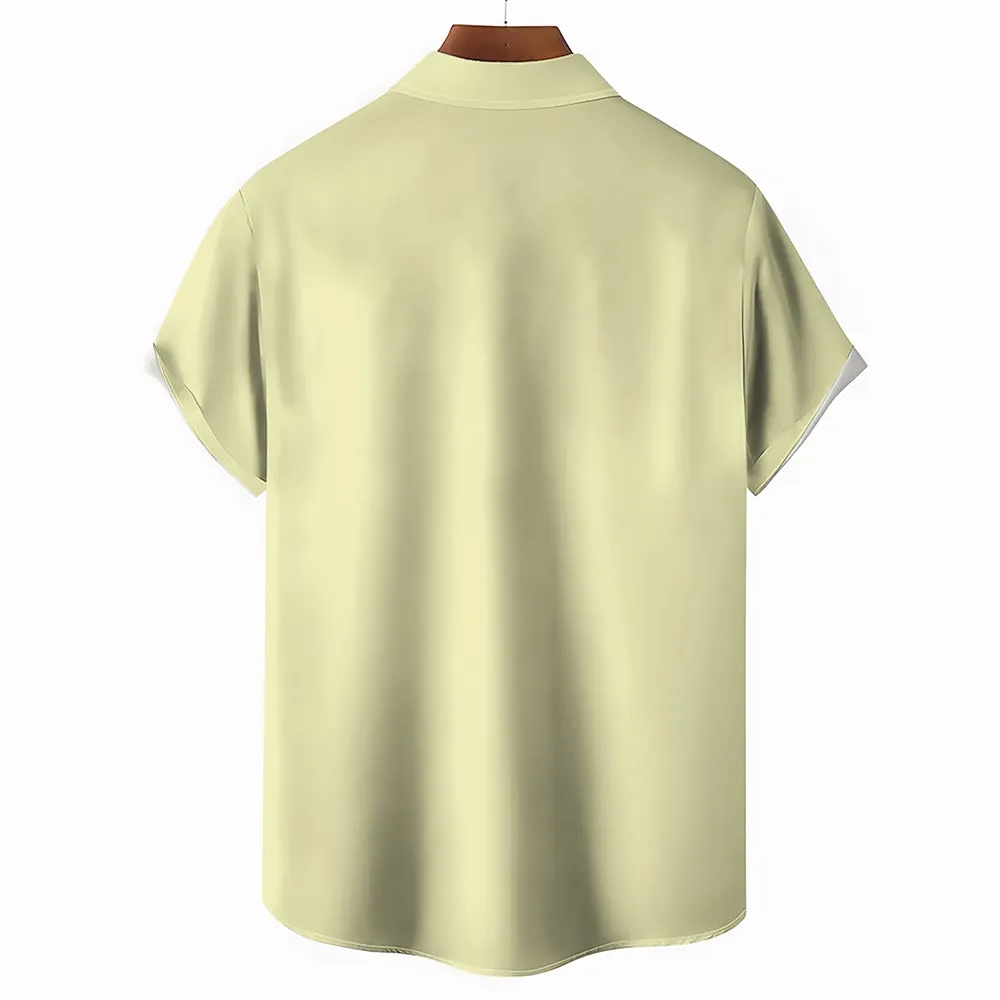 Abstract Banana Modern Art Bowling Shirt 2501004223