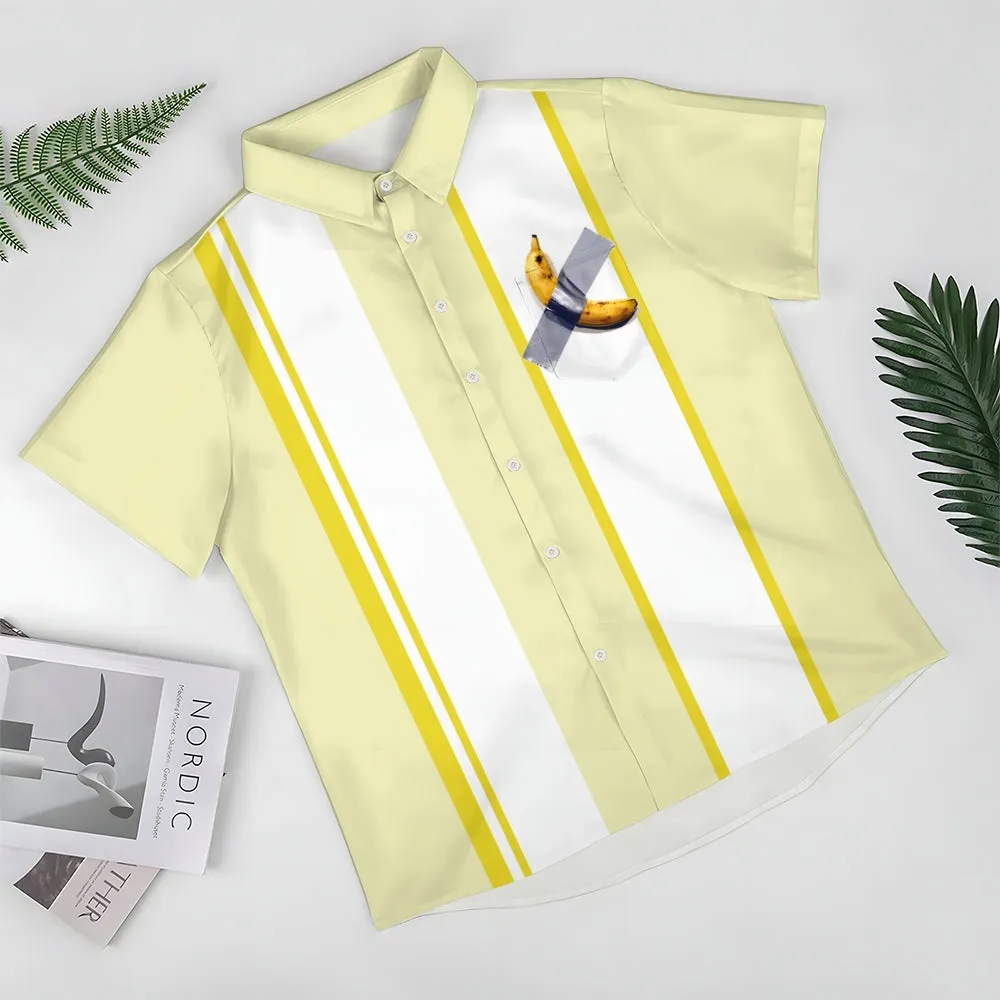 Abstract Banana Modern Art Bowling Shirt 2501004223
