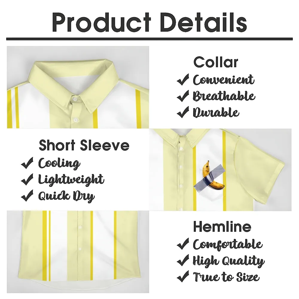 Abstract Banana Modern Art Bowling Shirt 2501004223