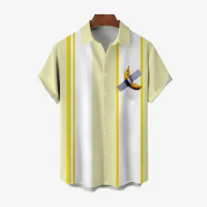 Abstract Banana Modern Art Bowling Shirt 2501004223