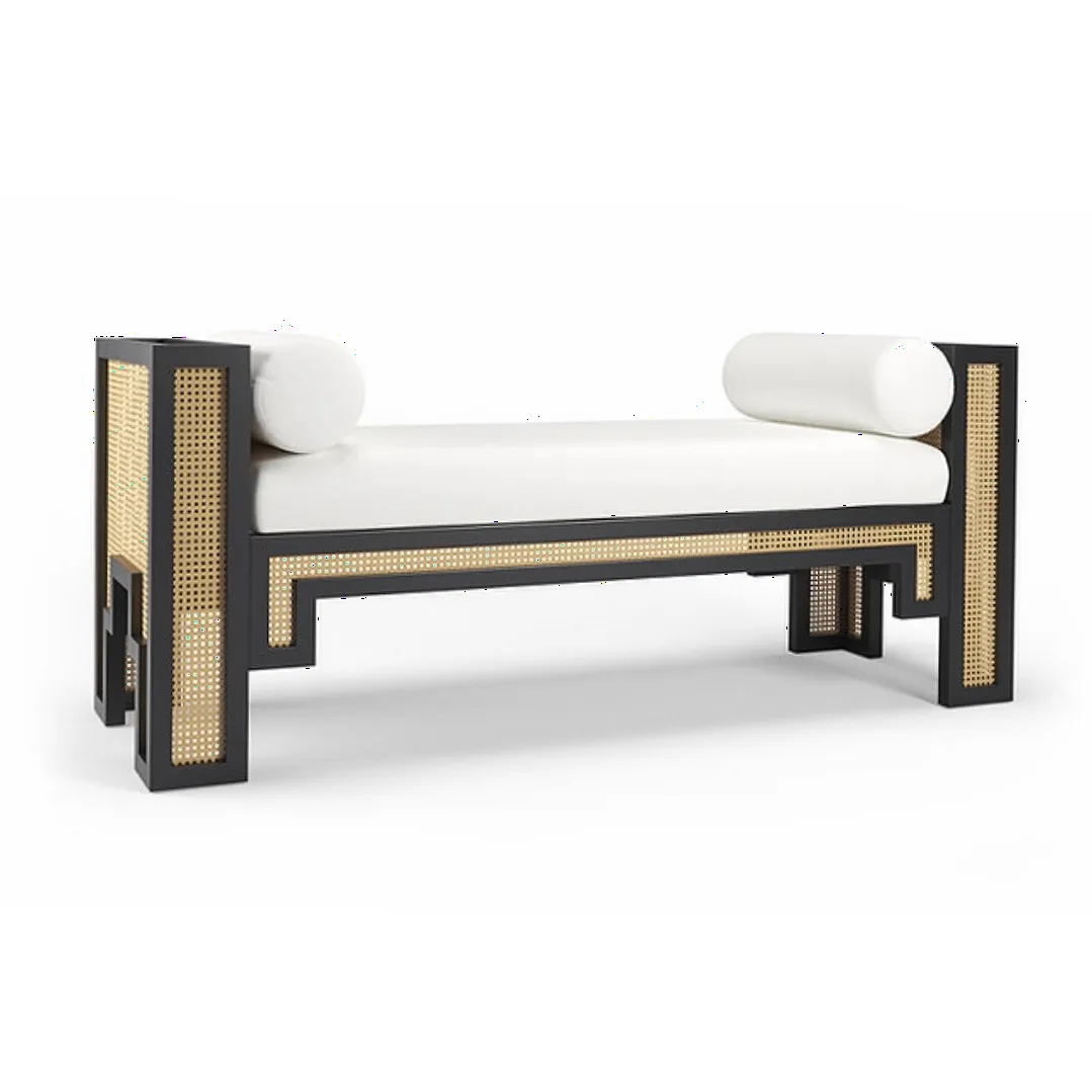 Alexandra Bench - Optic White Linen
