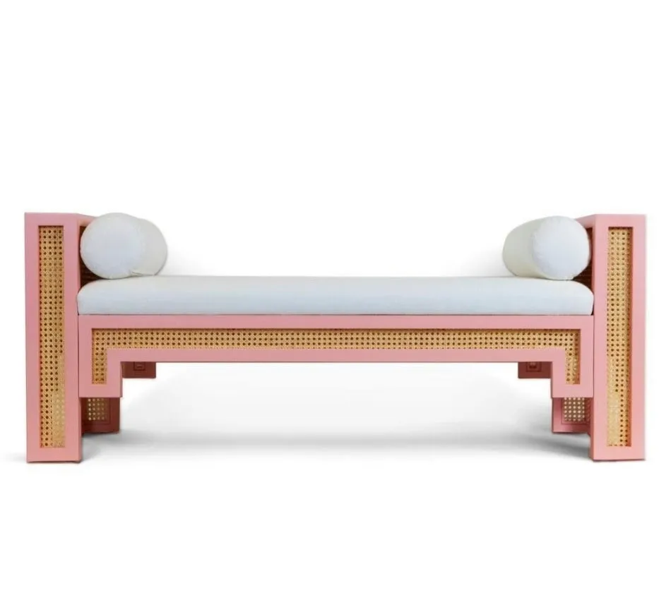 Alexandra Bench - Optic White Linen
