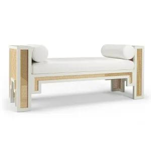 Alexandra Bench - Optic White Linen