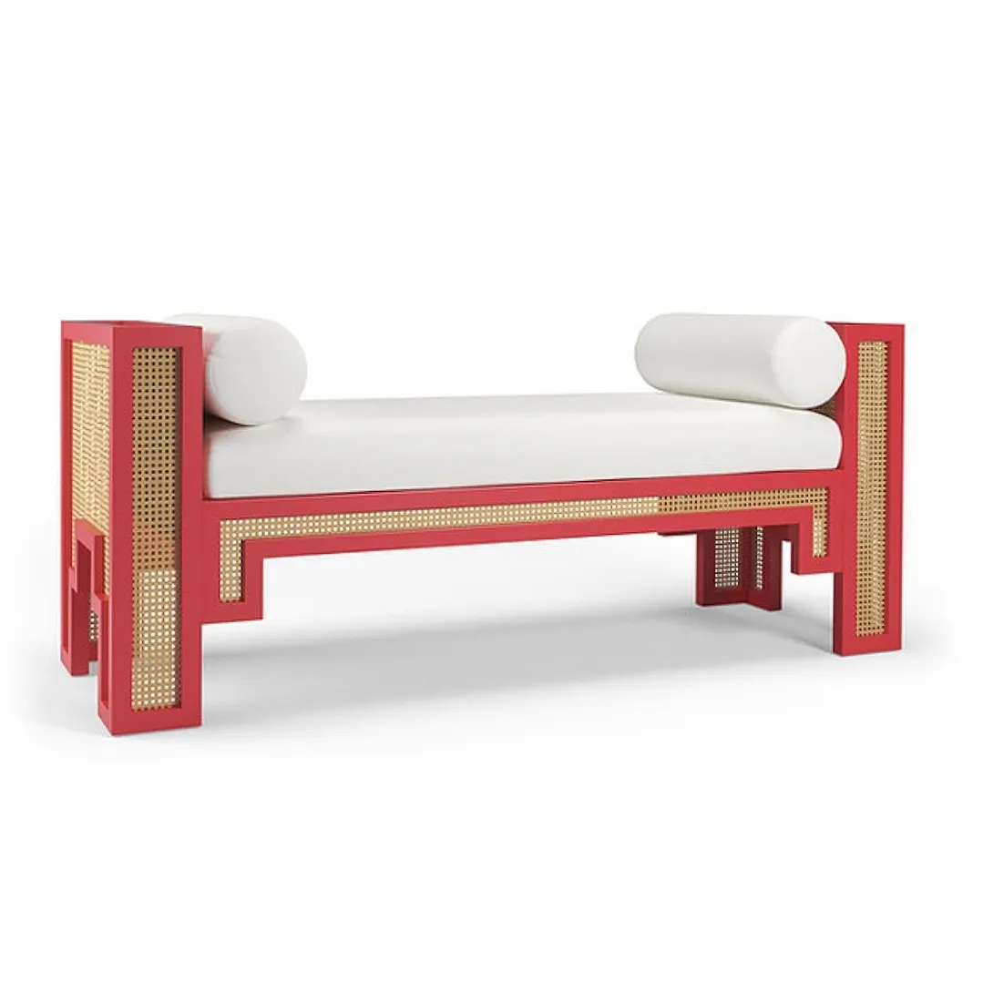 Alexandra Bench - Optic White Linen