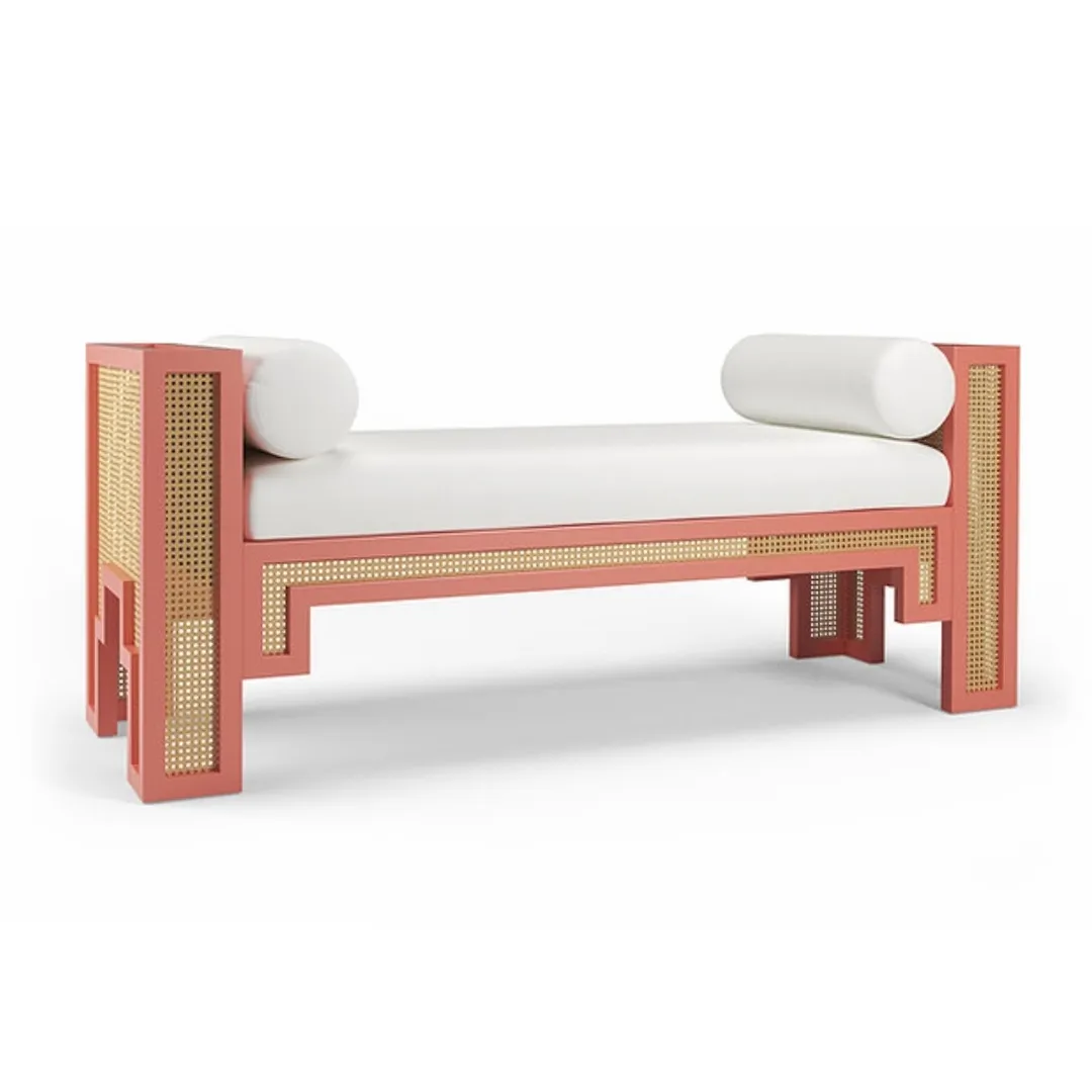 Alexandra Bench - Optic White Linen