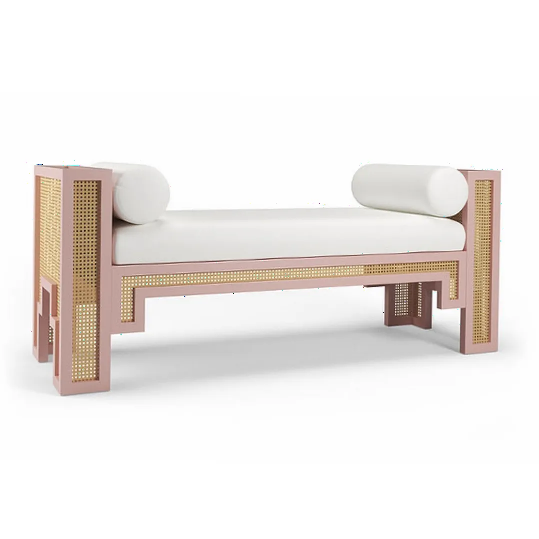 Alexandra Bench - Optic White Linen