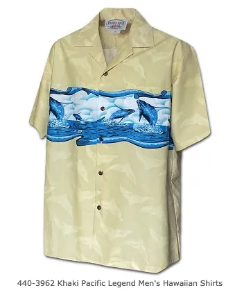 Aloha Mens Border & Single Panel Shirts - 444 440