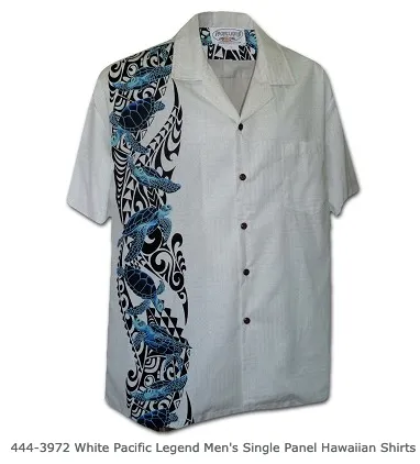 Aloha Mens Border & Single Panel Shirts - 444 440