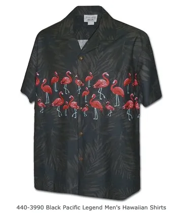 Aloha Mens Border & Single Panel Shirts - 444 440