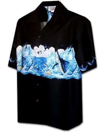 Aloha Mens Border & Single Panel Shirts - 444 440
