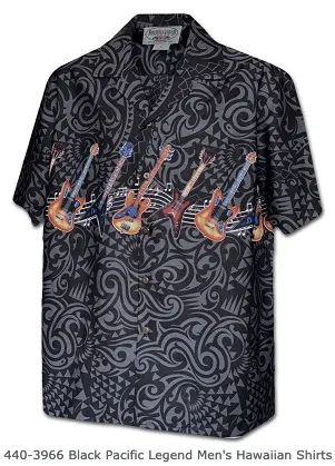 Aloha Mens Border & Single Panel Shirts - 444 440