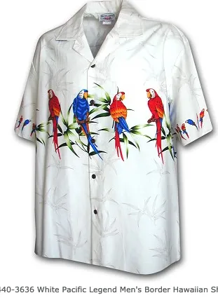 Aloha Mens Border & Single Panel Shirts - 444 440