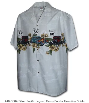Aloha Mens Border & Single Panel Shirts - 444 440