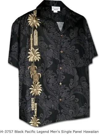 Aloha Mens Border & Single Panel Shirts - 444 440