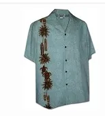 Aloha Mens Border & Single Panel Shirts - 444 440