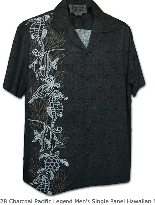 Aloha Mens Border & Single Panel Shirts - 444 440