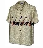 Aloha Mens Border & Single Panel Shirts - 444 440