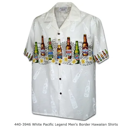 Aloha Mens Border & Single Panel Shirts - 444 440