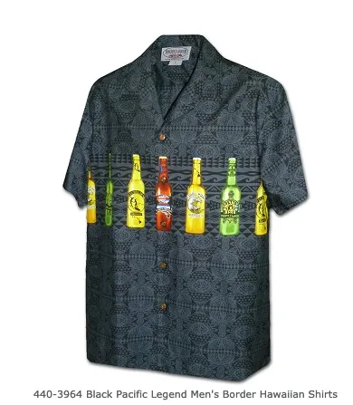 Aloha Mens Border & Single Panel Shirts - 444 440