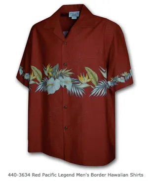 Aloha Mens Border & Single Panel Shirts - 444 440