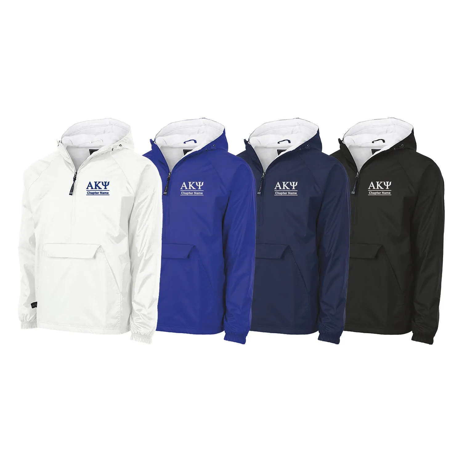 Alpha Kappa Psi Flannel Lined Windbreaker - Custom Chapter