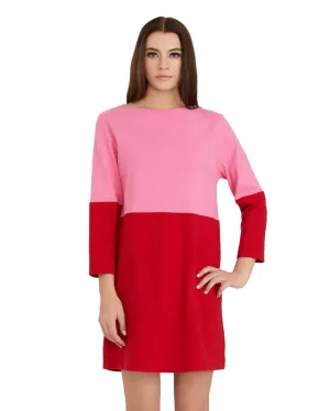 Apiece Apart Tee Dress | Red & Pink - FINAL SALE