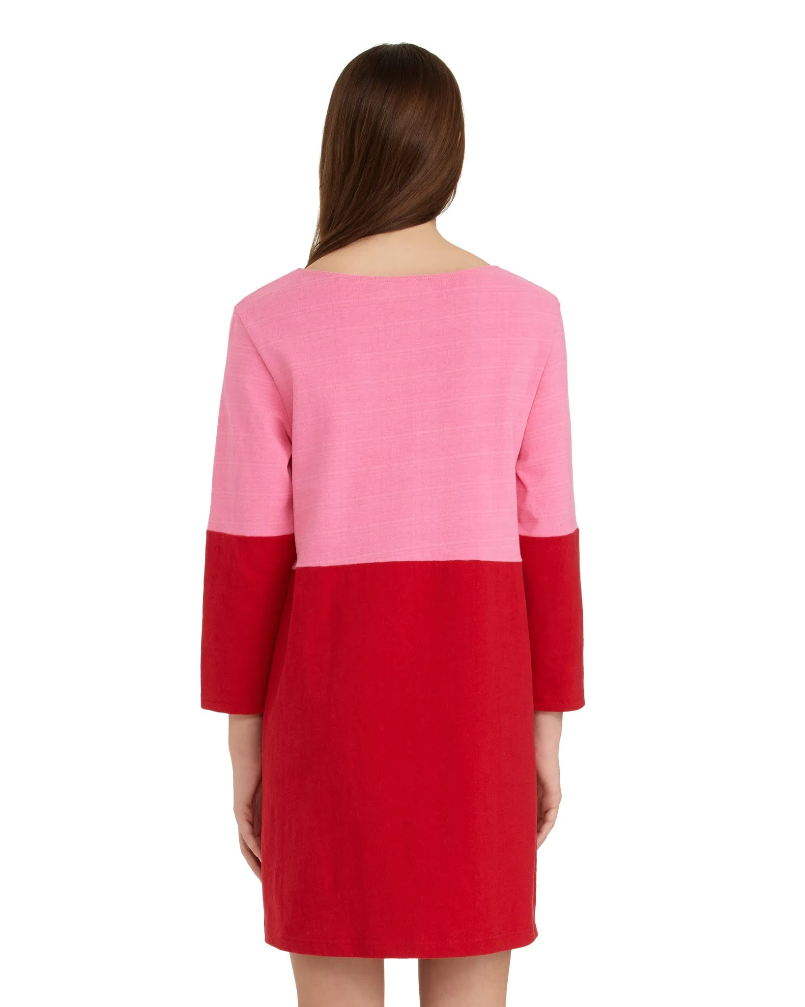 Apiece Apart Tee Dress | Red & Pink - FINAL SALE