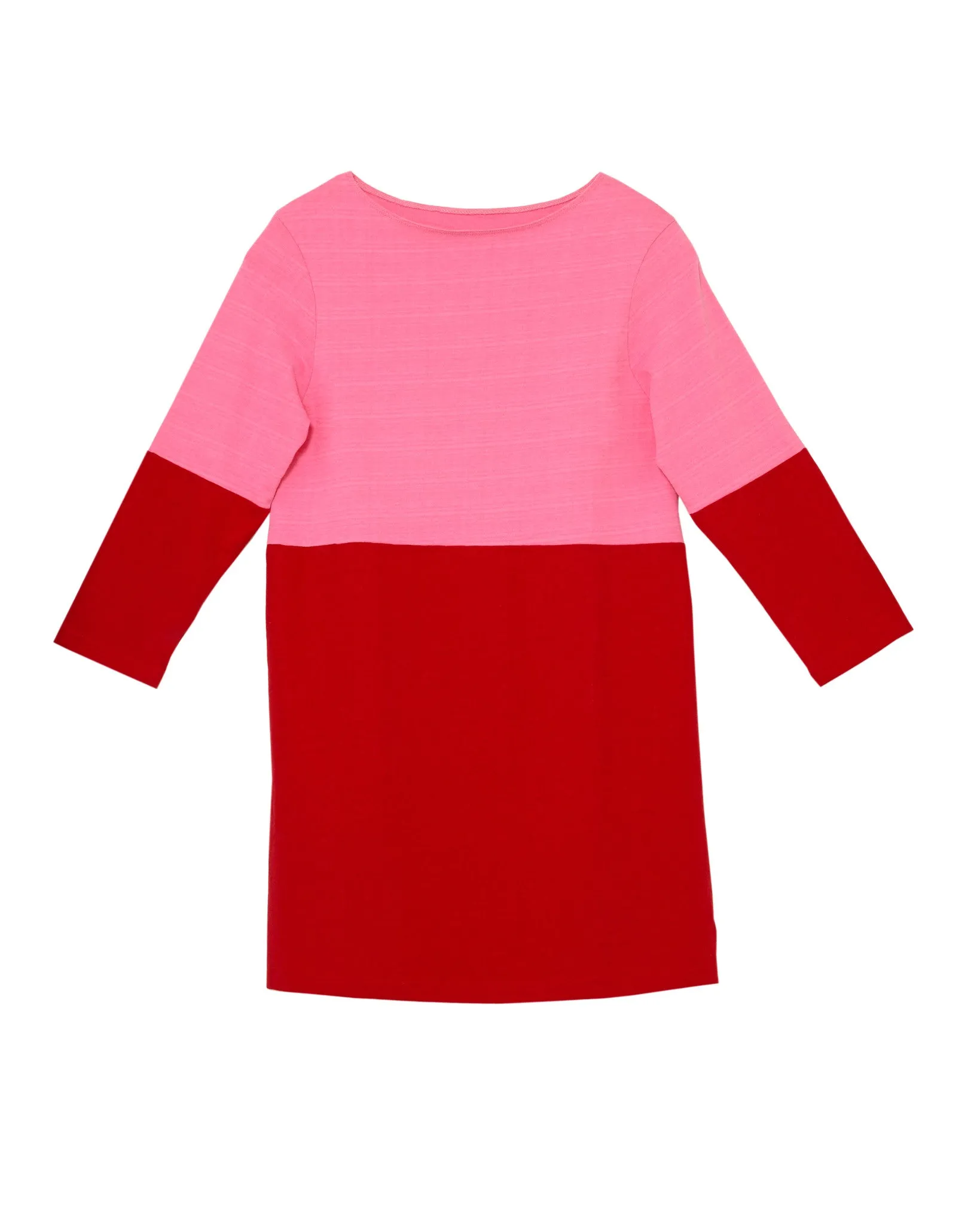 Apiece Apart Tee Dress | Red & Pink - FINAL SALE