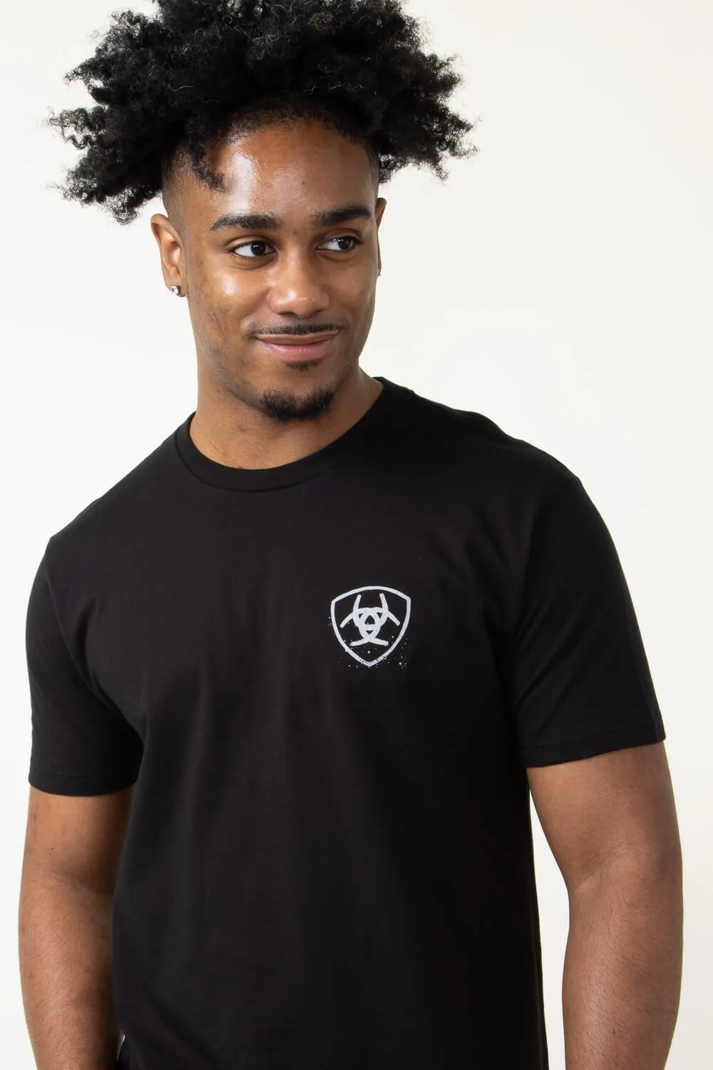 Ariat Cactus Flag T-Shirt for Men in Black | 10051387-BLACK