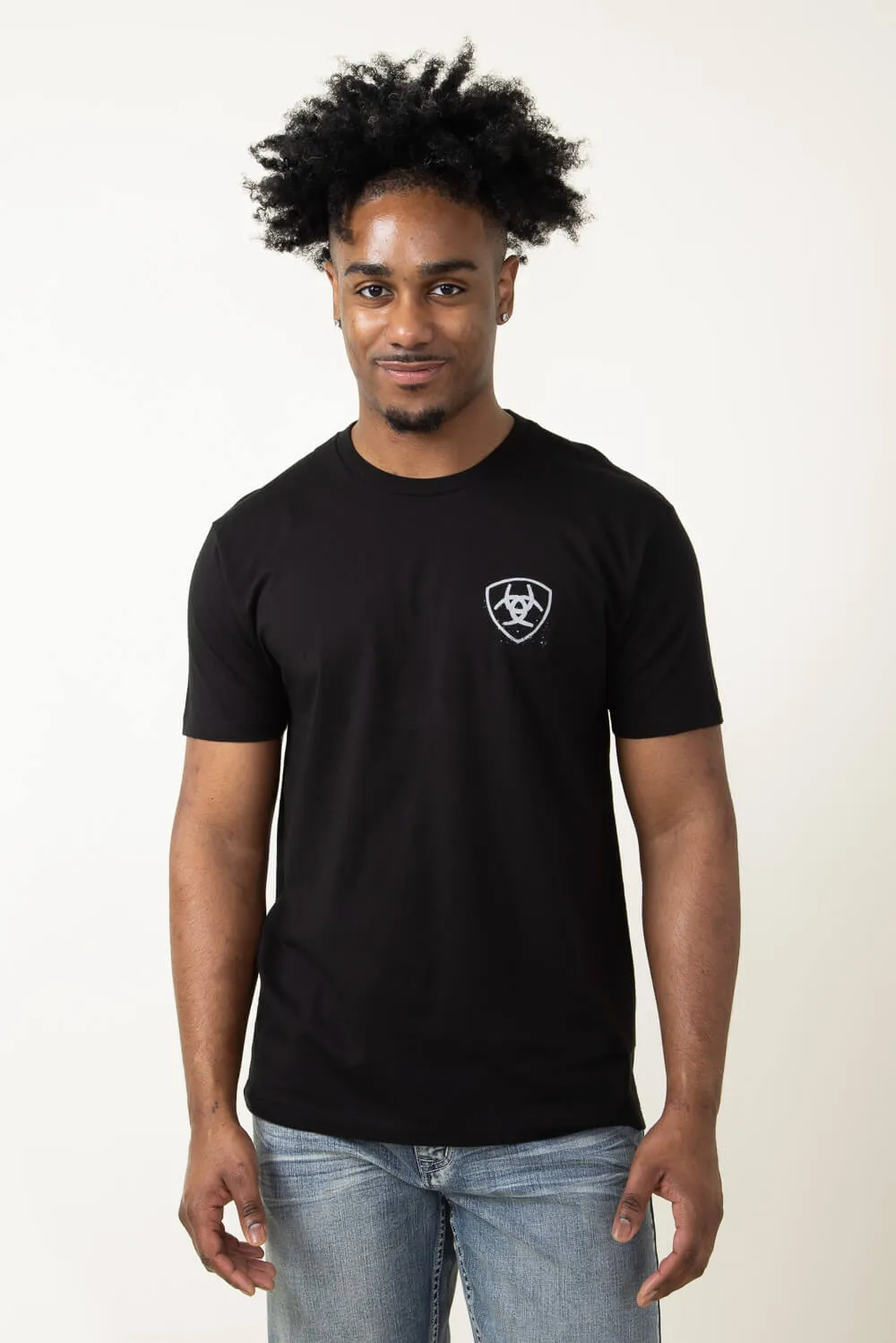 Ariat Cactus Flag T-Shirt for Men in Black | 10051387-BLACK