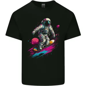 Astro Skater Astronaut Skateboarding Space Mens Light Cotton T-Shirt