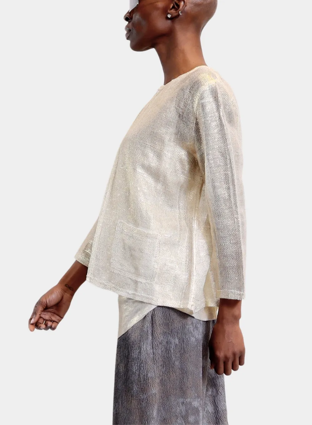 AVANT TOI | Linen and Cotton Net Jacket with Lamination