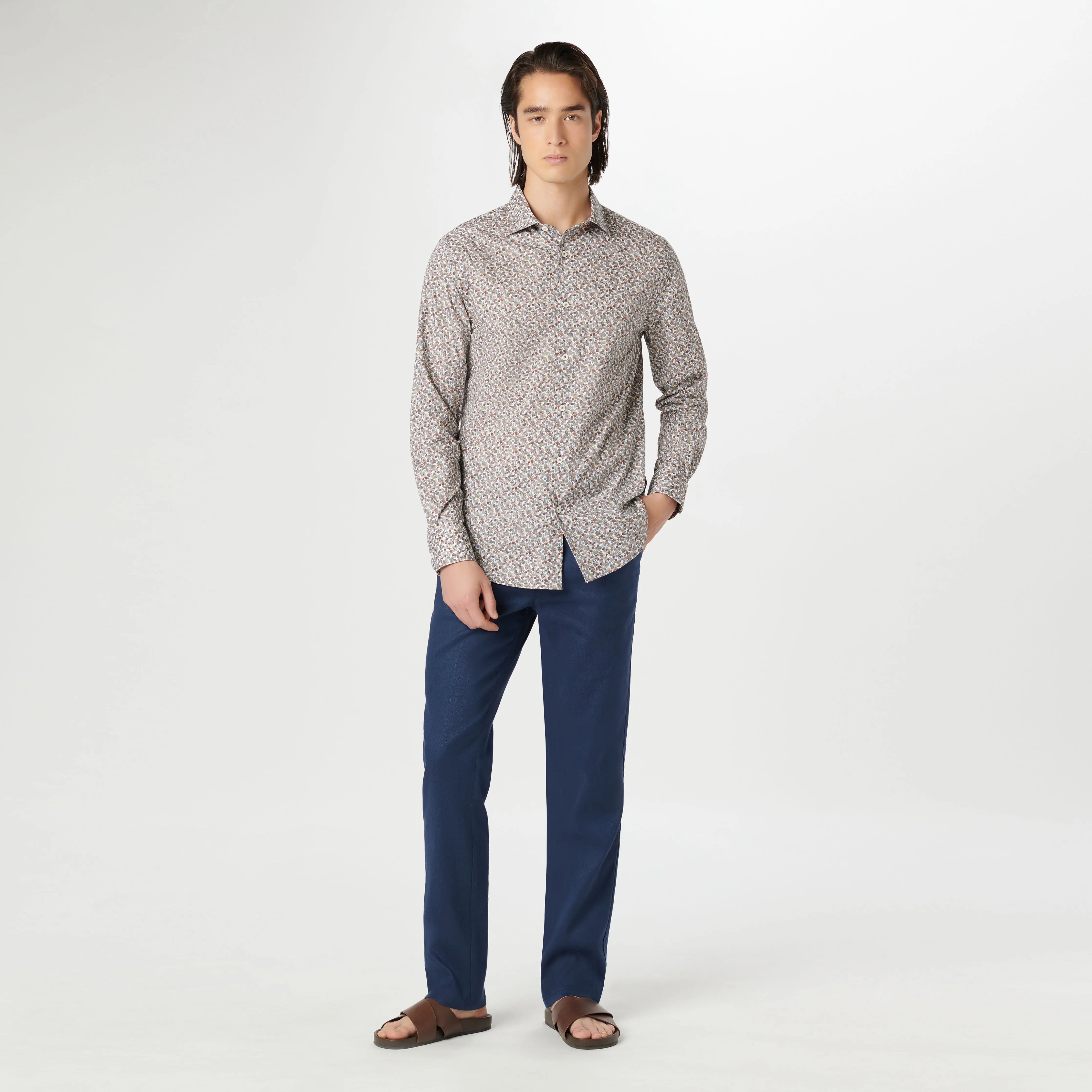Axel Leaf Print Shirt