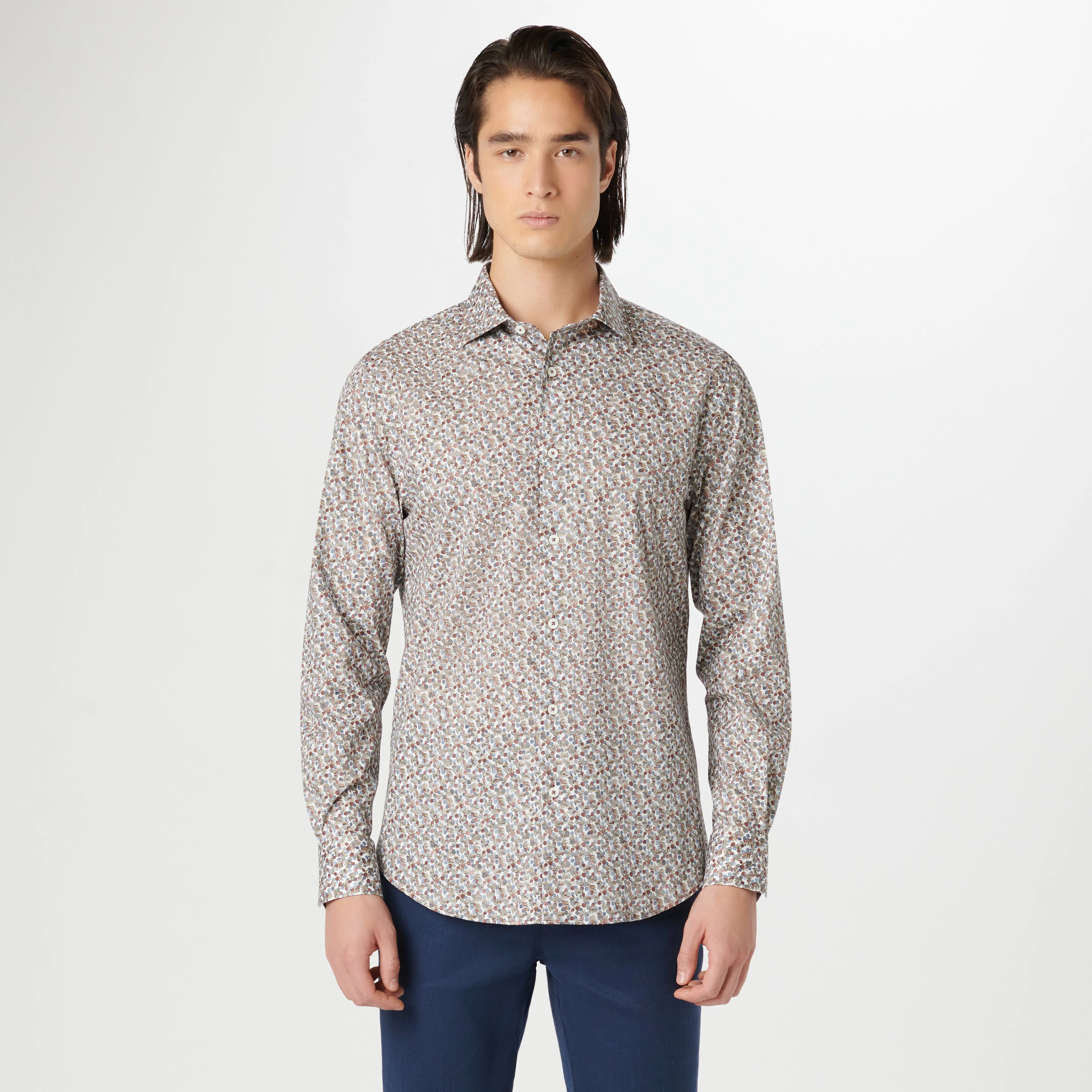 Axel Leaf Print Shirt