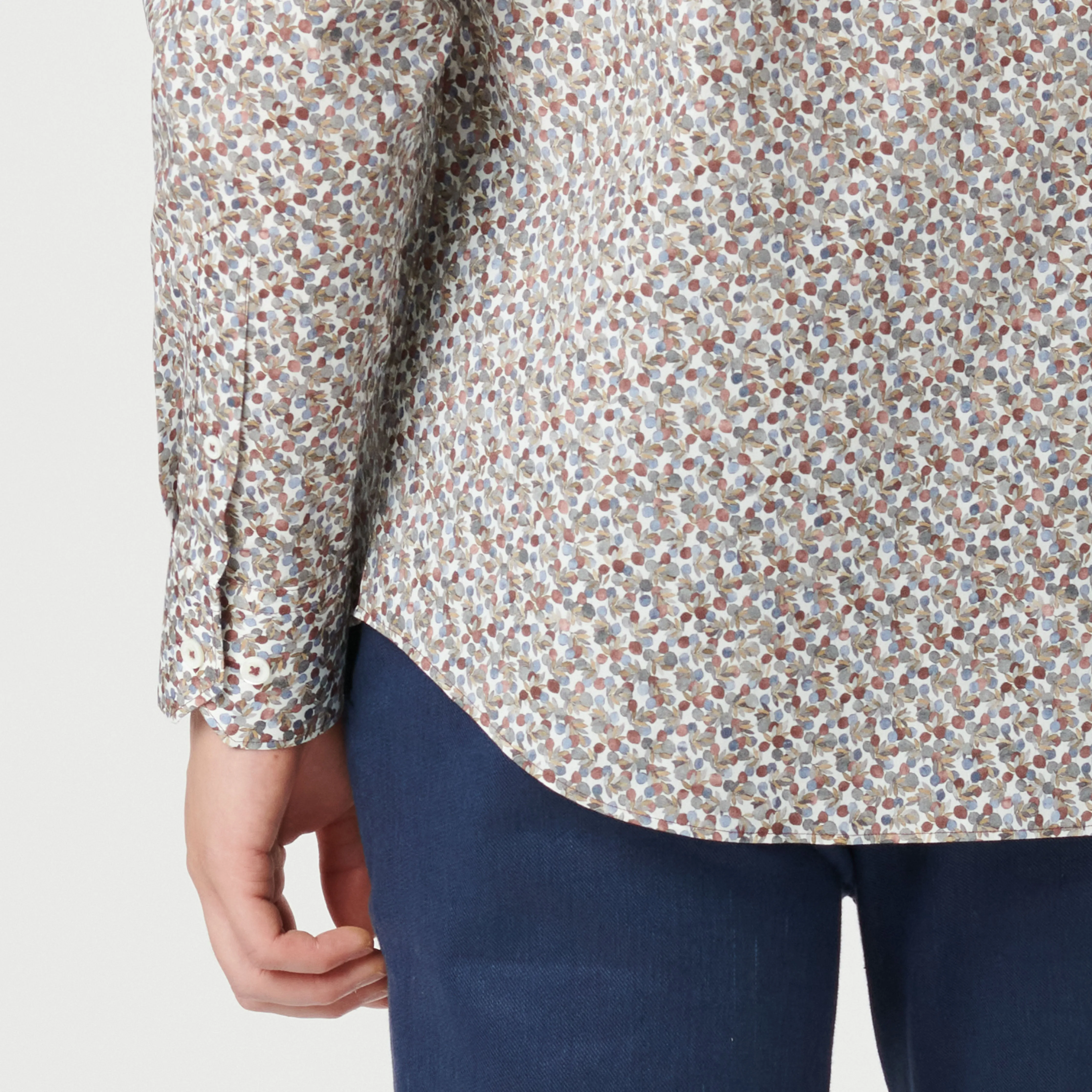 Axel Leaf Print Shirt