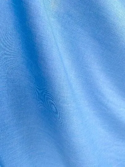 Baby Blue Poly Poplin