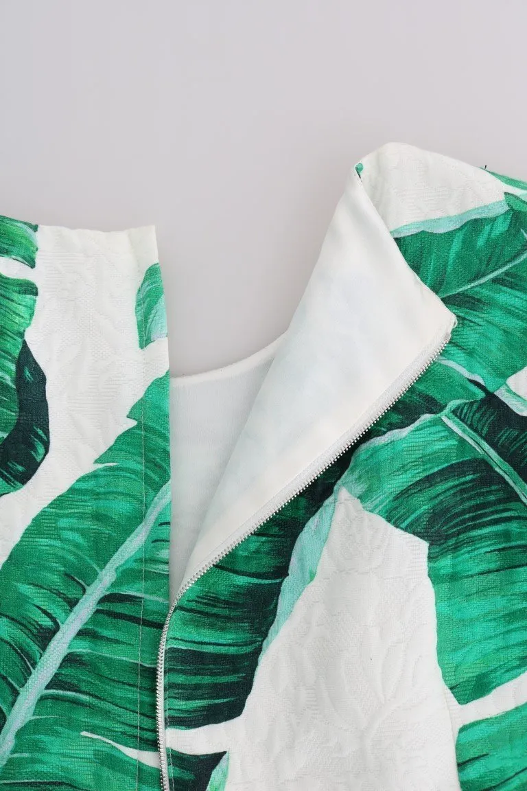 Banana Leaf Silk Cotton Sheath Dress