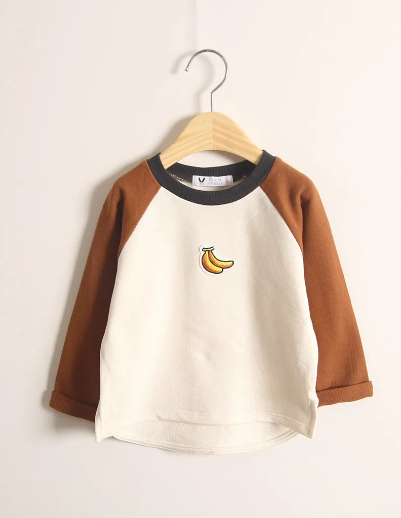 Banana Long Sleeve T-Shirt Brown