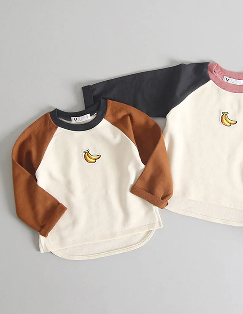Banana Long Sleeve T-Shirt Brown