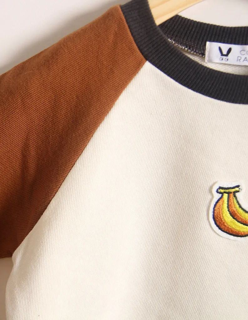Banana Long Sleeve T-Shirt Brown