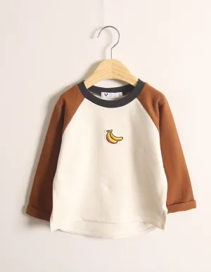 Banana Long Sleeve T-Shirt Brown