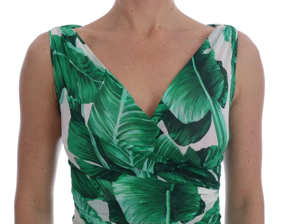 Banana Print Silk Cami Top
