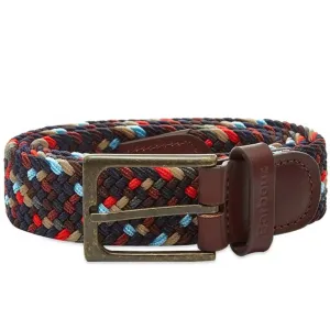 BARBOUR Belt - Mens Ford Stretch Webbing - Navy Mix