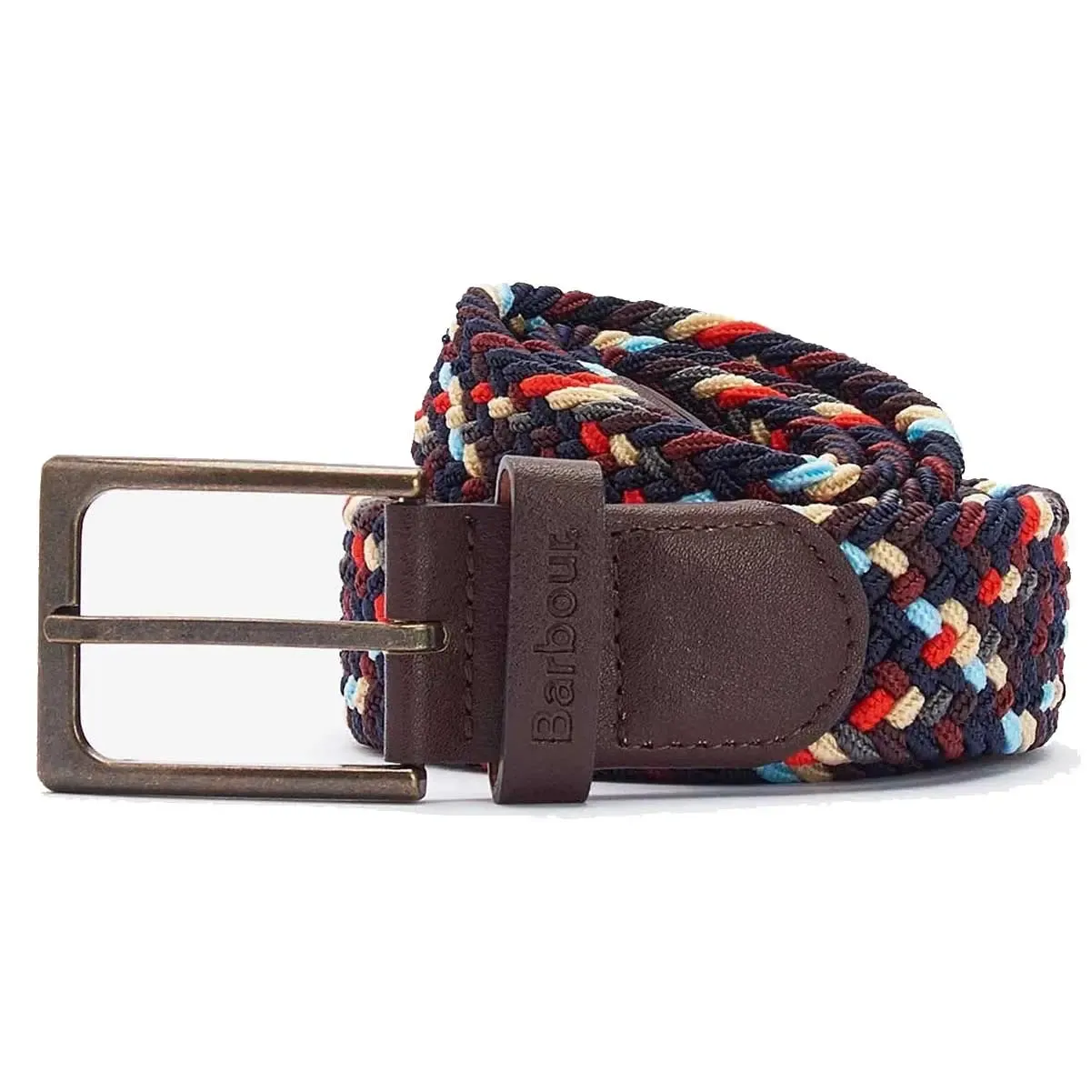 BARBOUR Belt - Mens Ford Stretch Webbing - Navy Mix