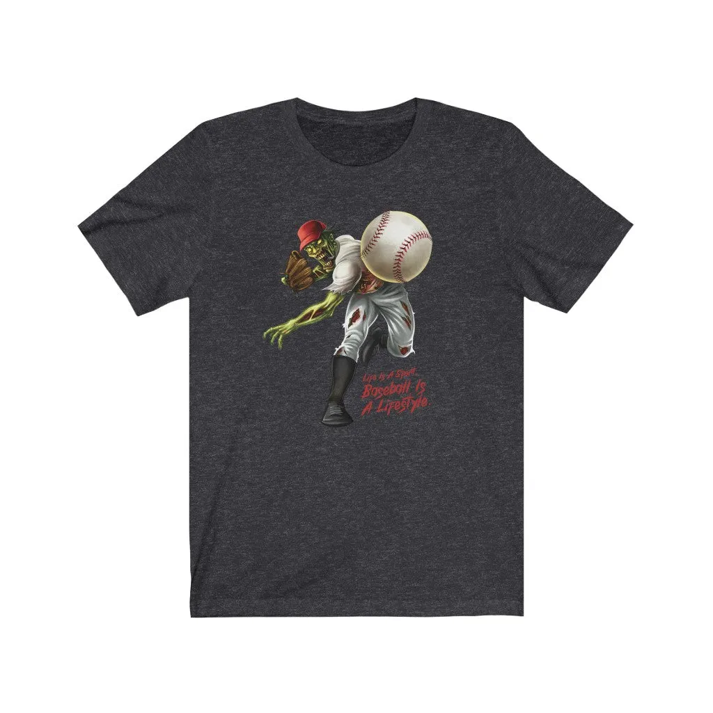 Baseball Pitcher Short Sleeve Graphic T-Shirt